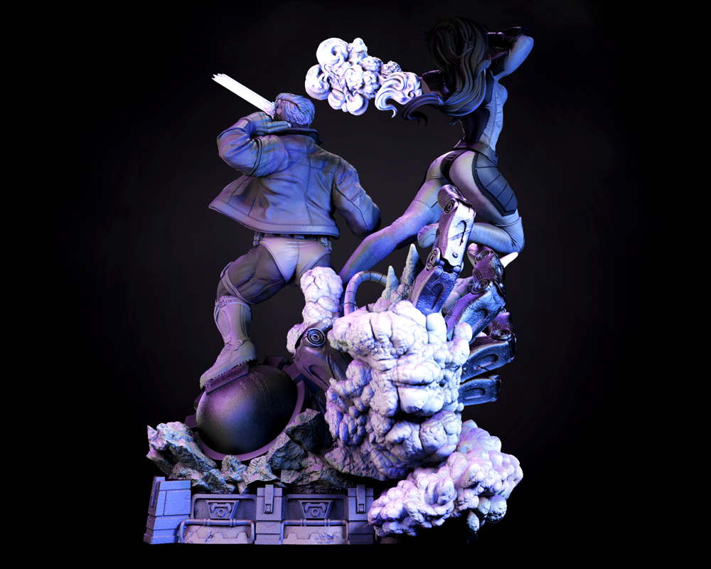 Jean Grey and Cyclops - Diorama