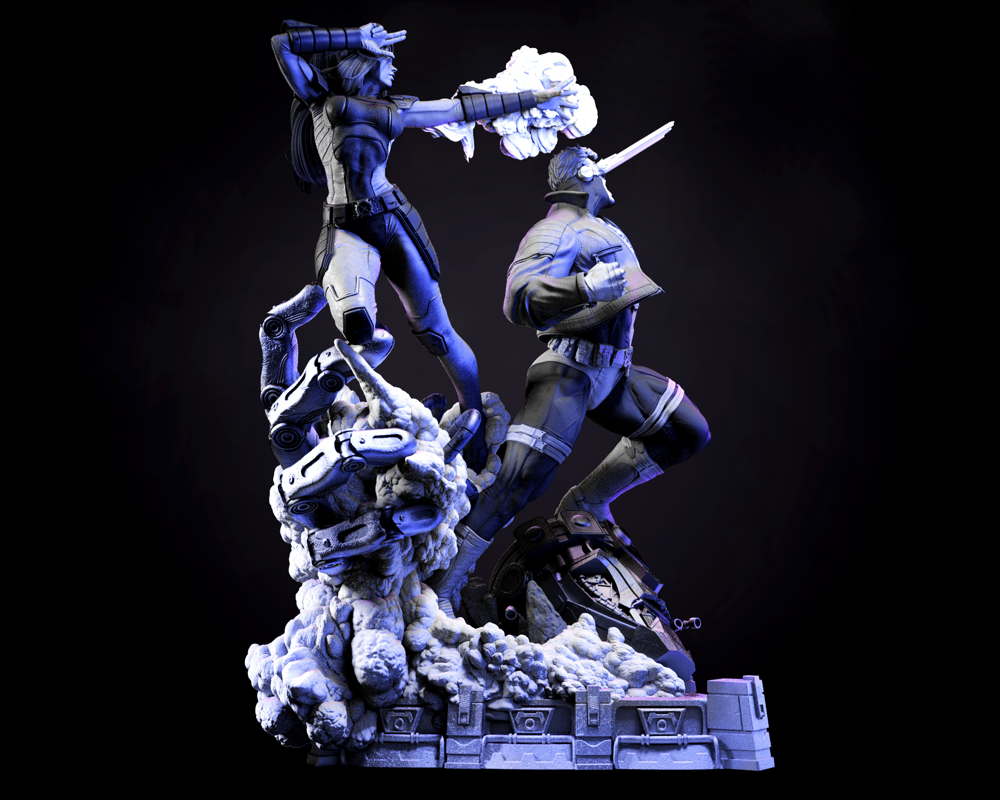 Jean Grey and Cyclops - Diorama