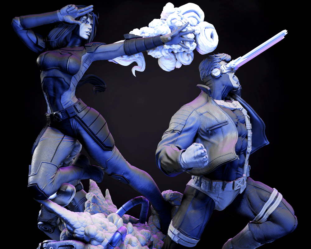 Jean Grey and Cyclops - Diorama