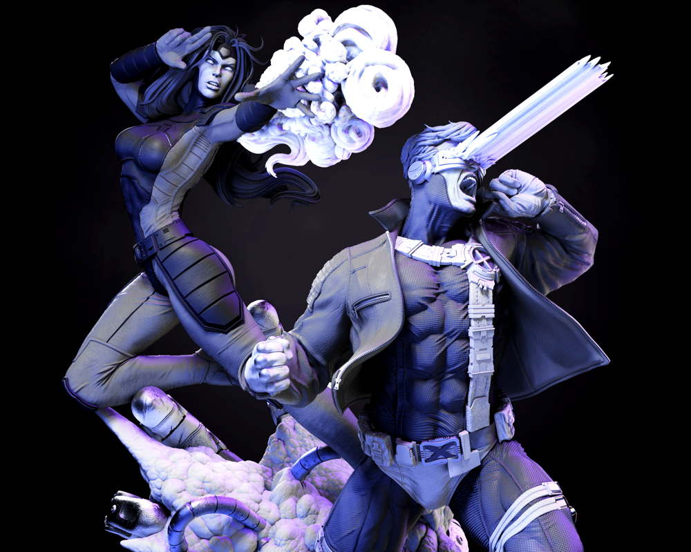 Jean Grey and Cyclops - Diorama