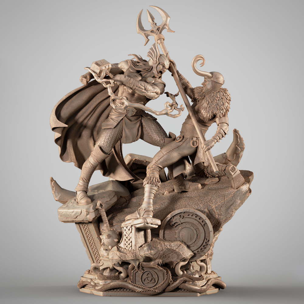 Thor and Loki - Diorama