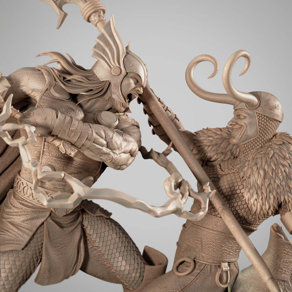 Thor and Loki - Diorama