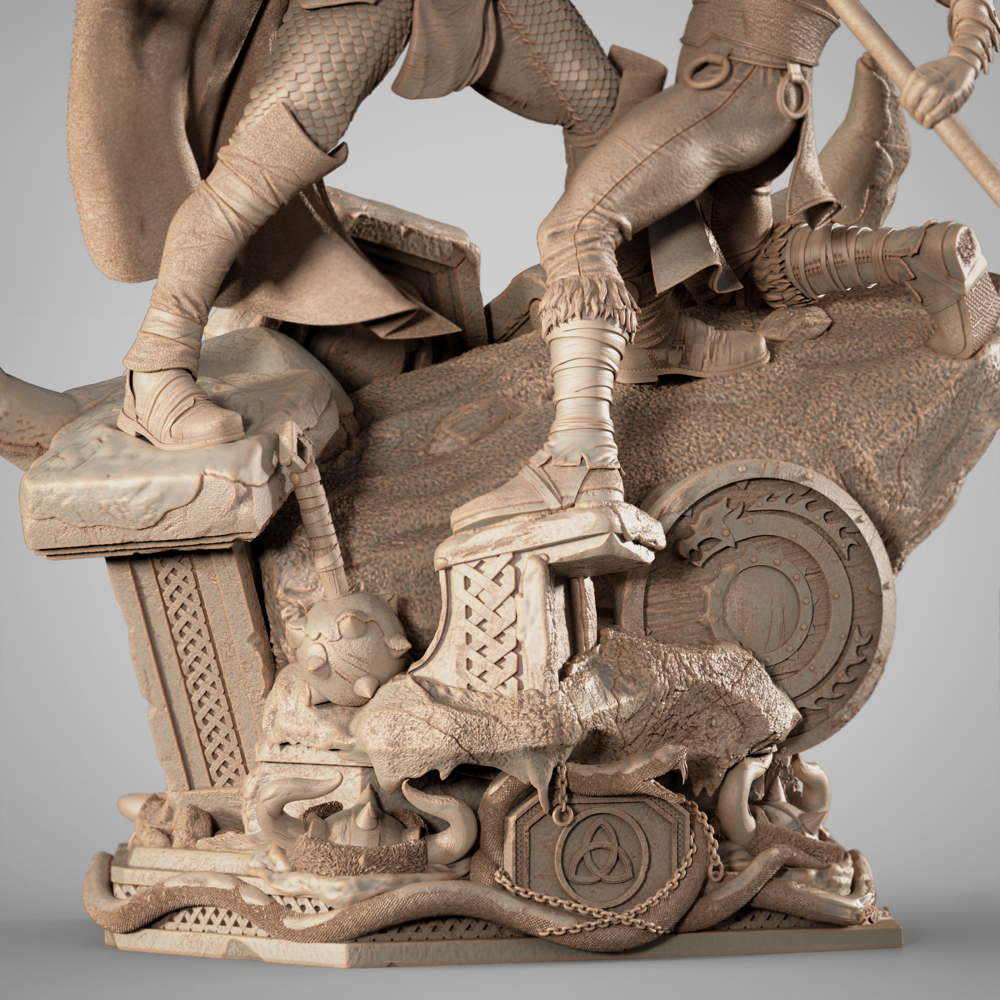 Thor and Loki - Diorama