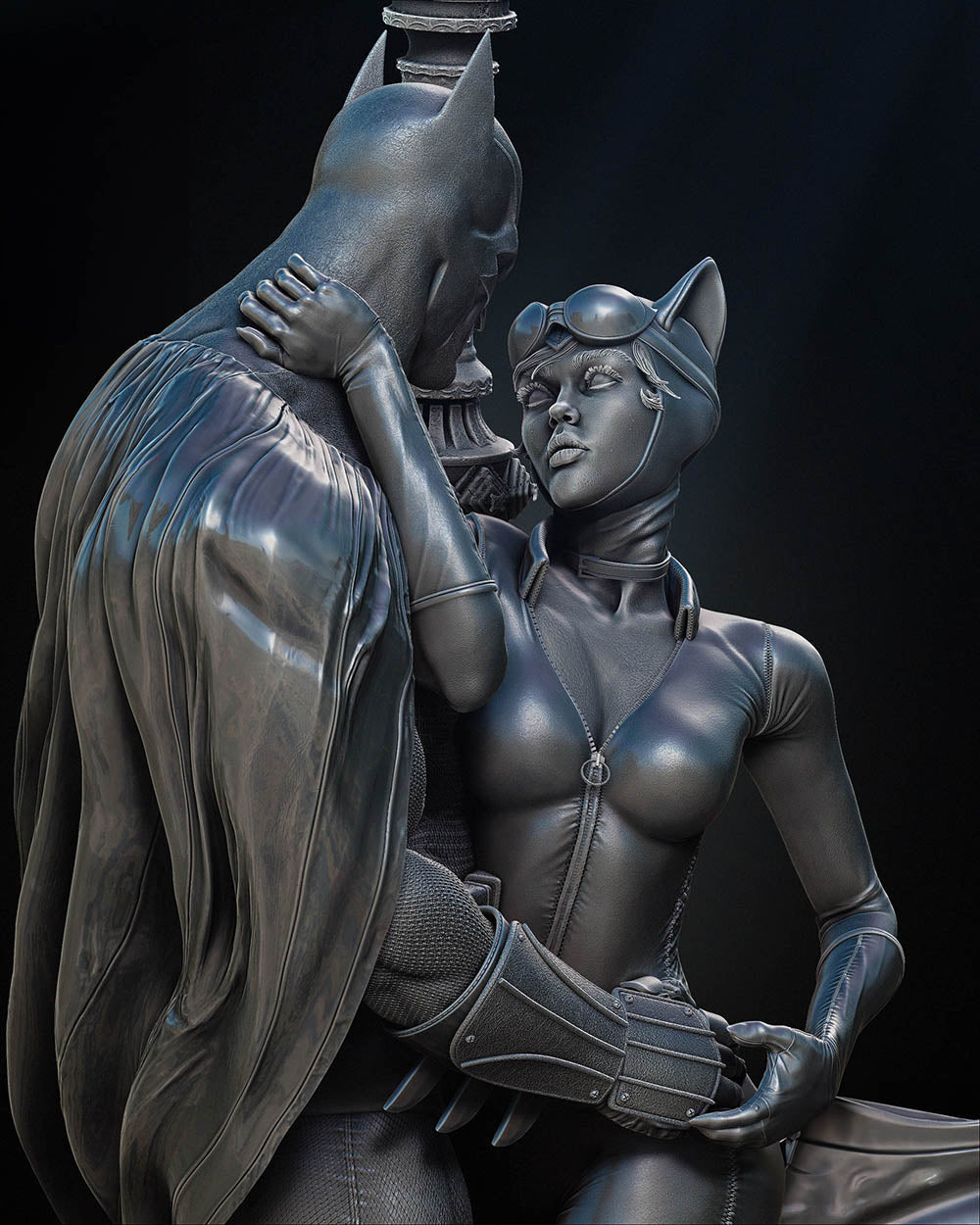 Batman and Catwoman - Diorama