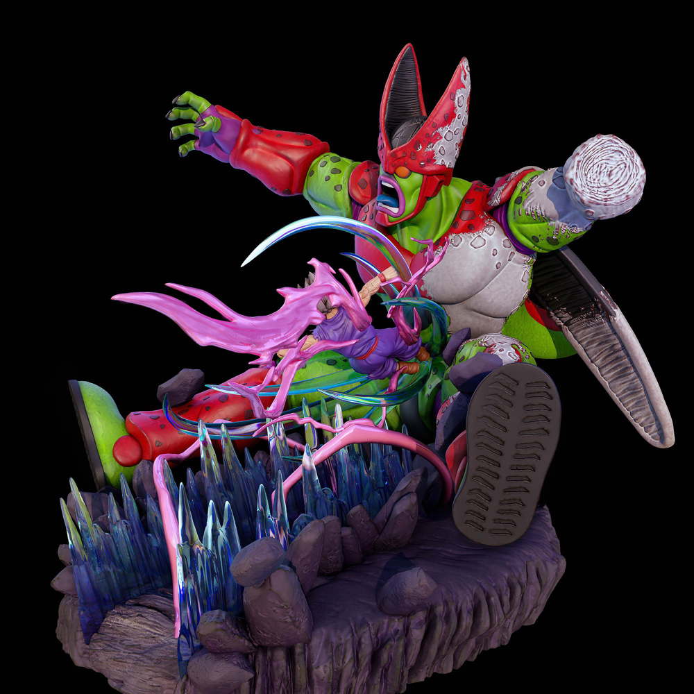 Cell Max vs Gohan Beast - Diorama