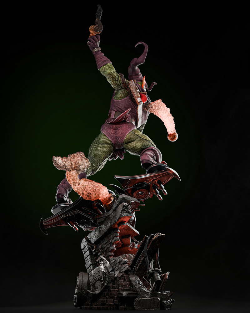 Green Maniac Goblin - Sculpture