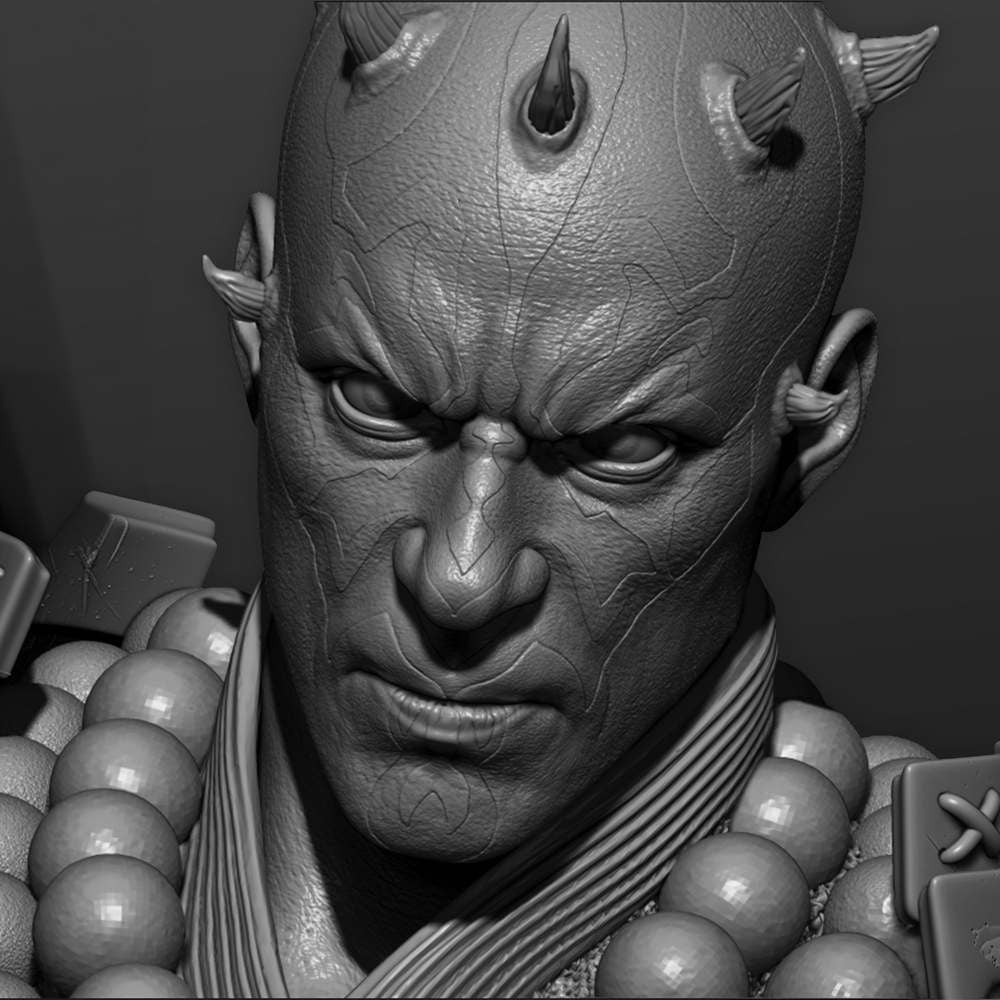 Darth Maul Samurai - Portrait Bust