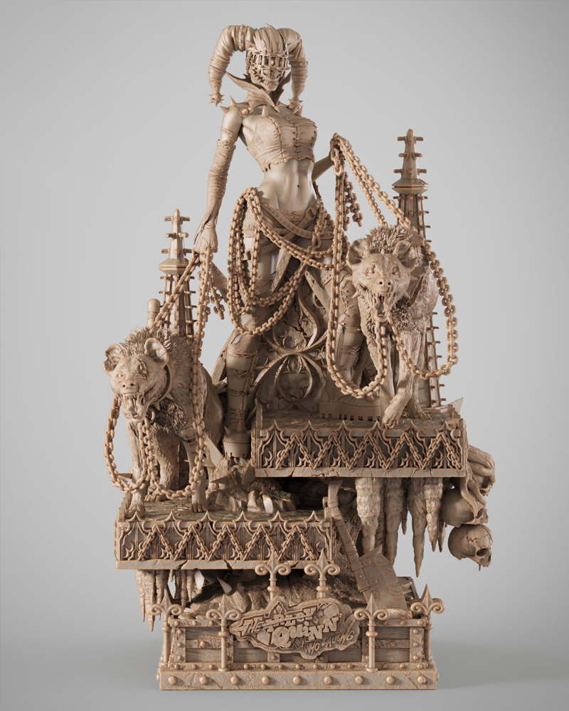 Harley Quinn Who Laughts – Sculpture