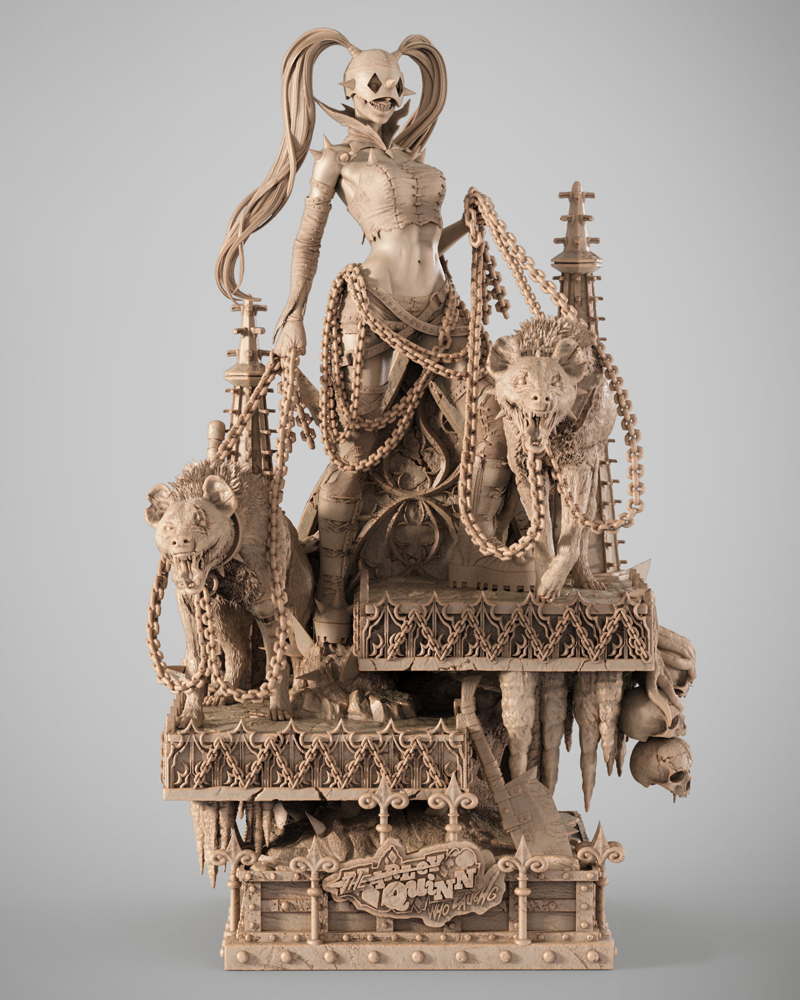 Harley Quinn Who Laughts – Sculpture