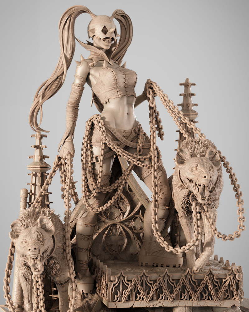 Harley Quinn Who Laughts – Sculpture