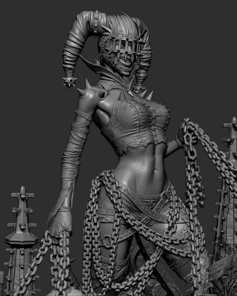 Harley Quinn Who Laughts – Sculpture