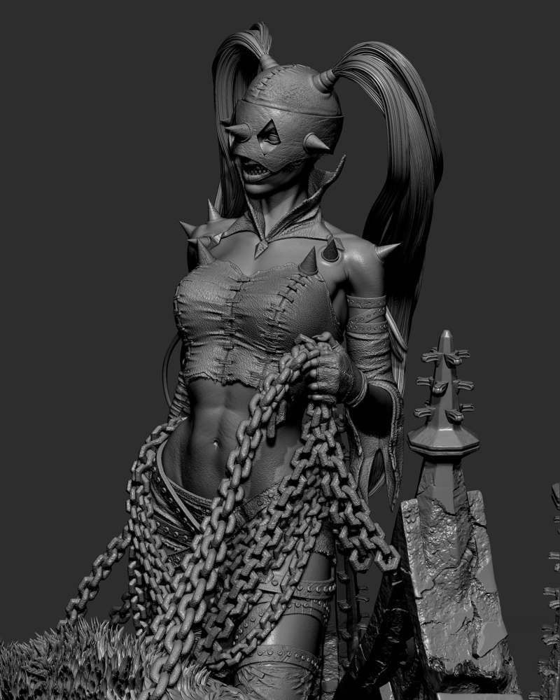 Harley Quinn Who Laughts – Sculpture