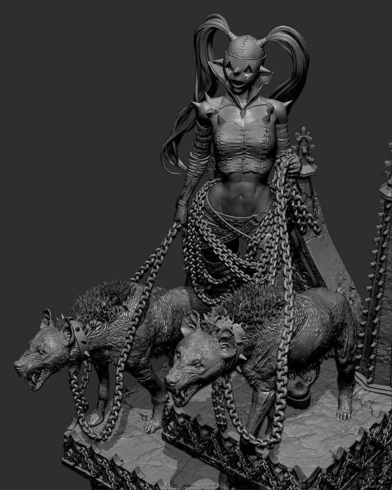 Harley Quinn Who Laughts – Sculpture