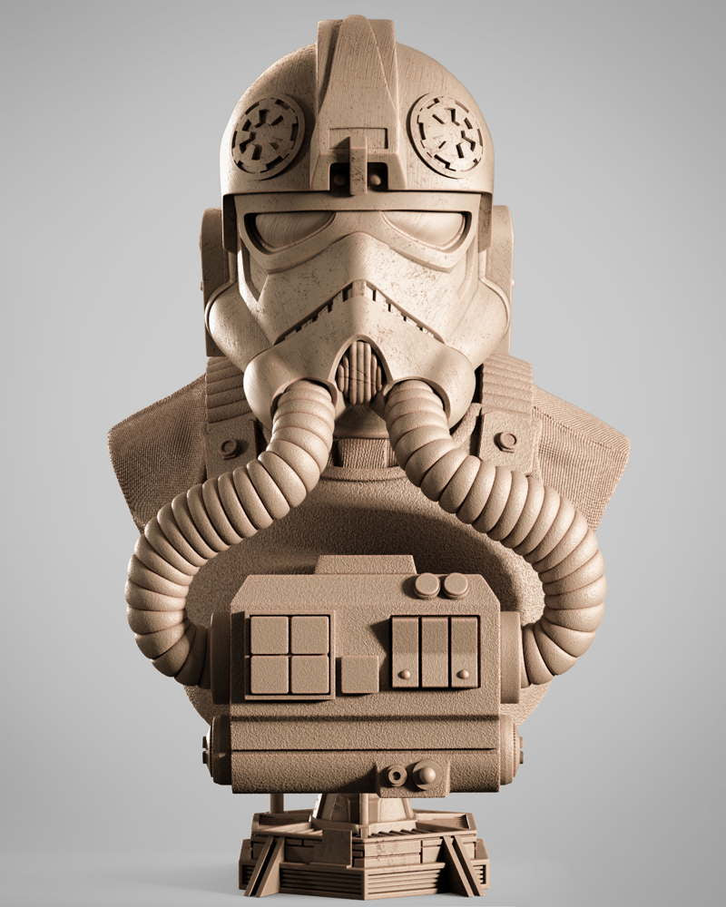 Elite Tie Fighter – Portrait Bust