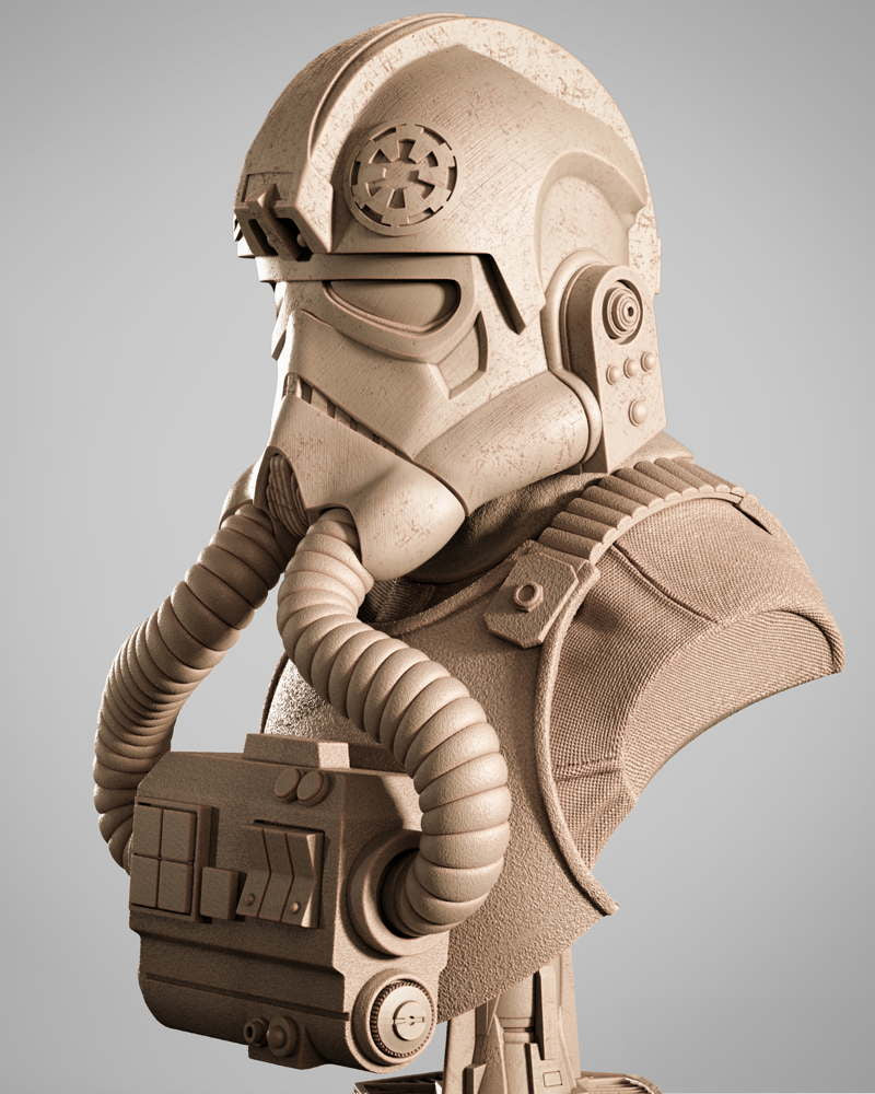 Elite Tie Fighter – Portrait Bust