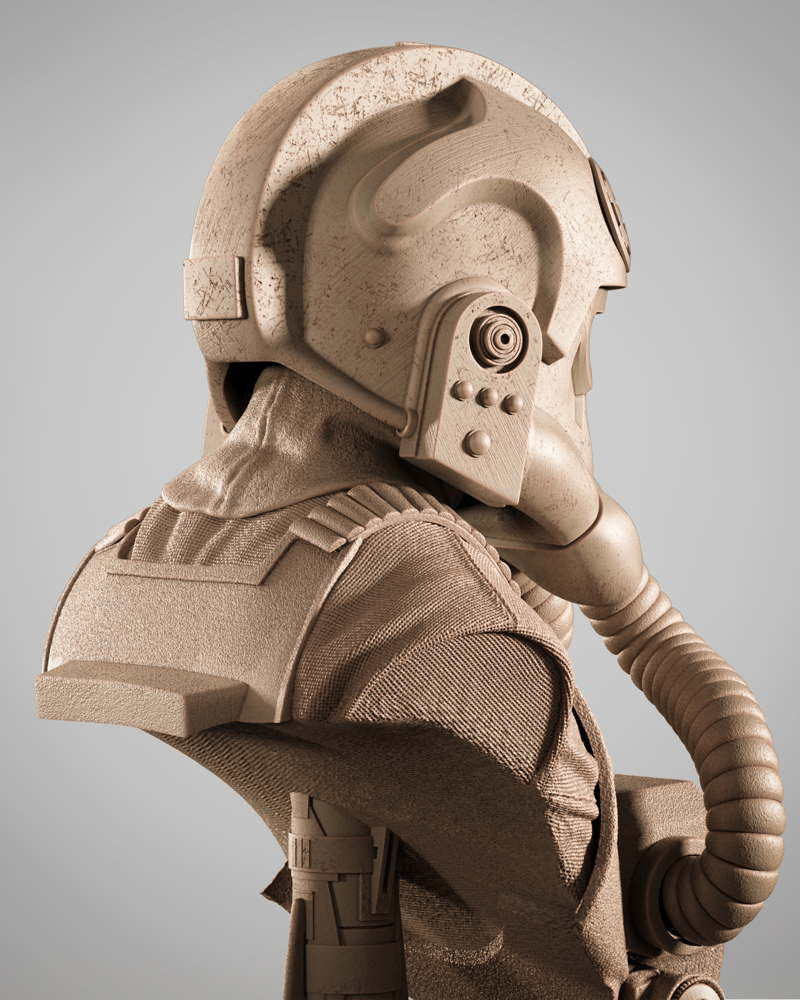 Elite Tie Fighter – Portrait Bust