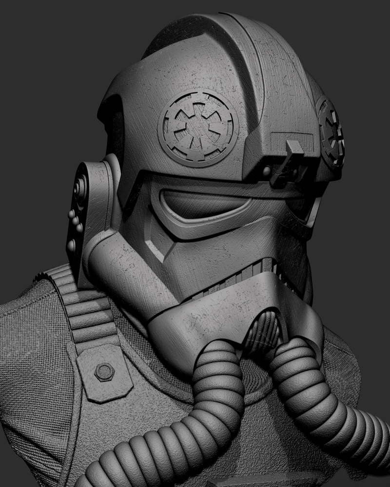 Elite Tie Fighter – Portrait Bust