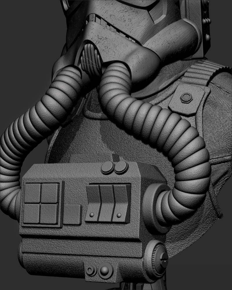Elite Tie Fighter – Portrait Bust