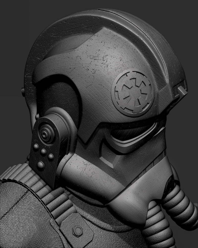 Elite Tie Fighter – Portrait Bust