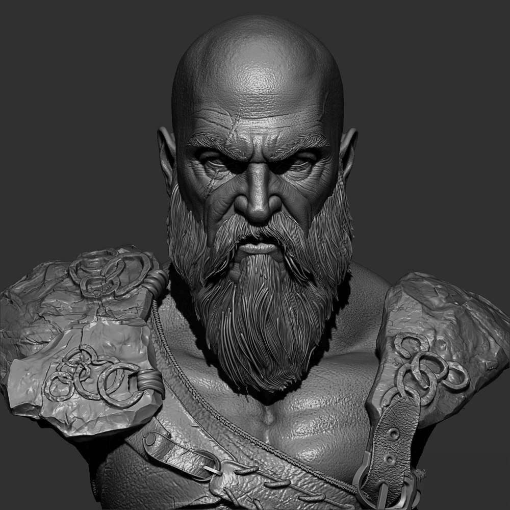 Kratos - Portrait Bust