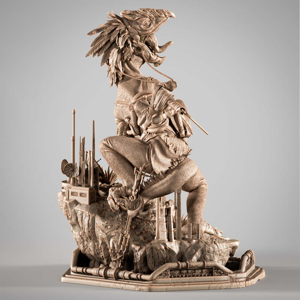 Obi Wan on Boga - Sculpture