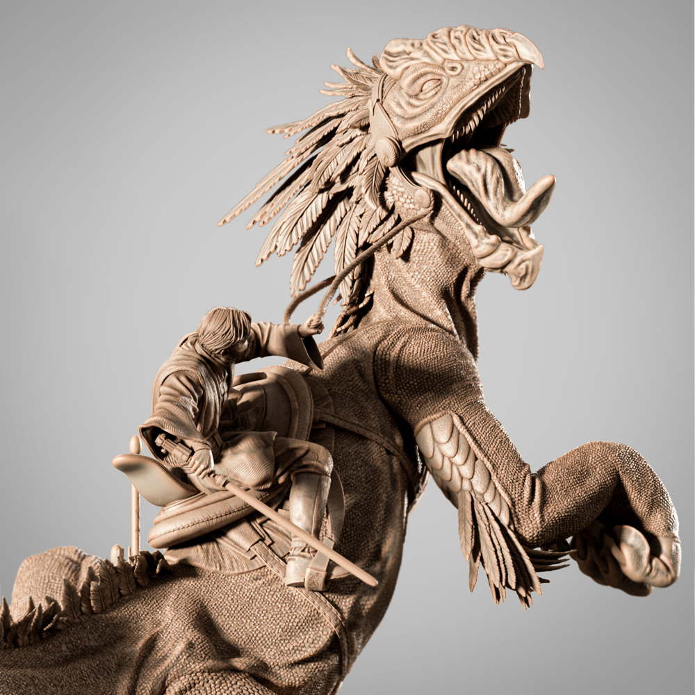 Obi Wan on Boga - Sculpture