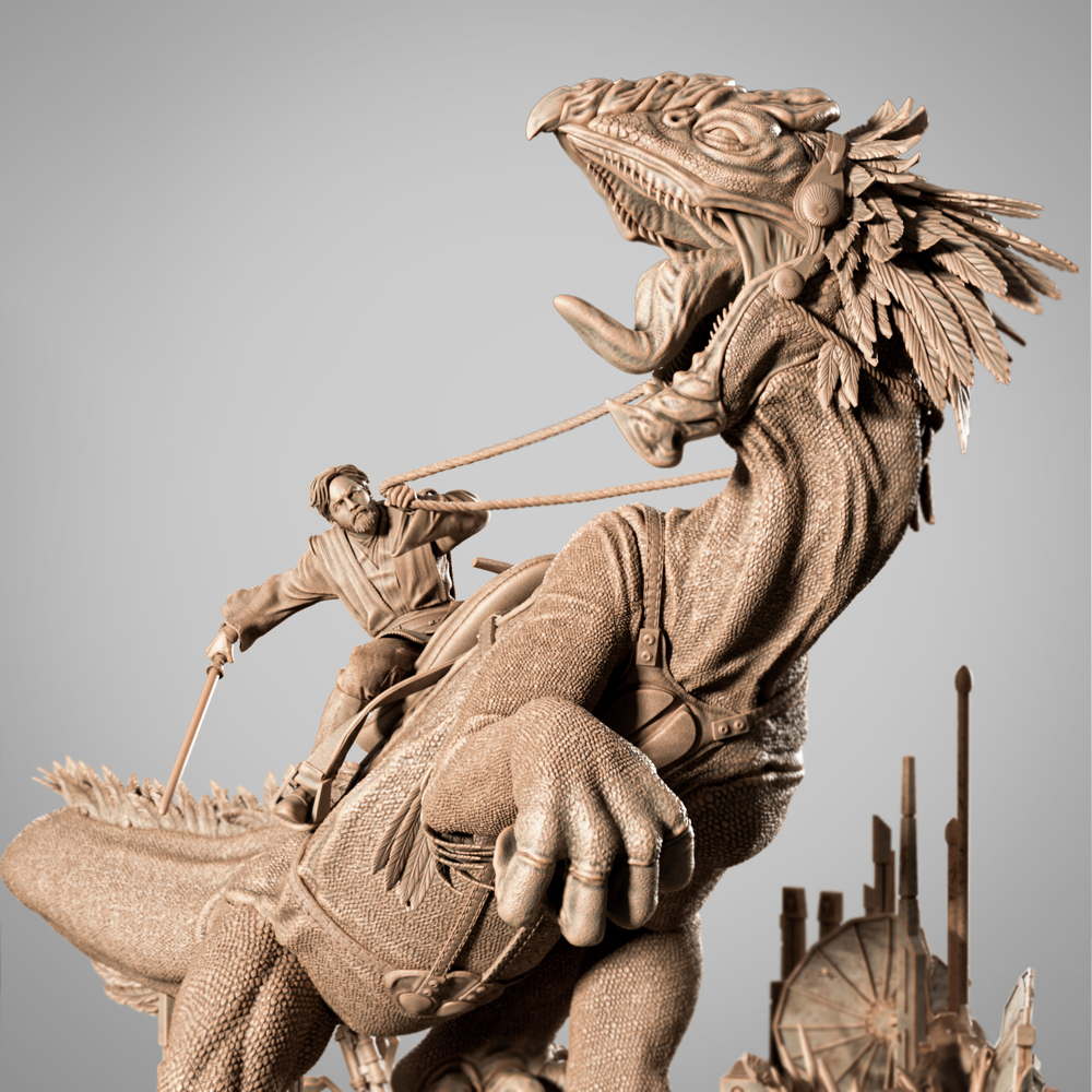 Obi Wan on Boga - Sculpture