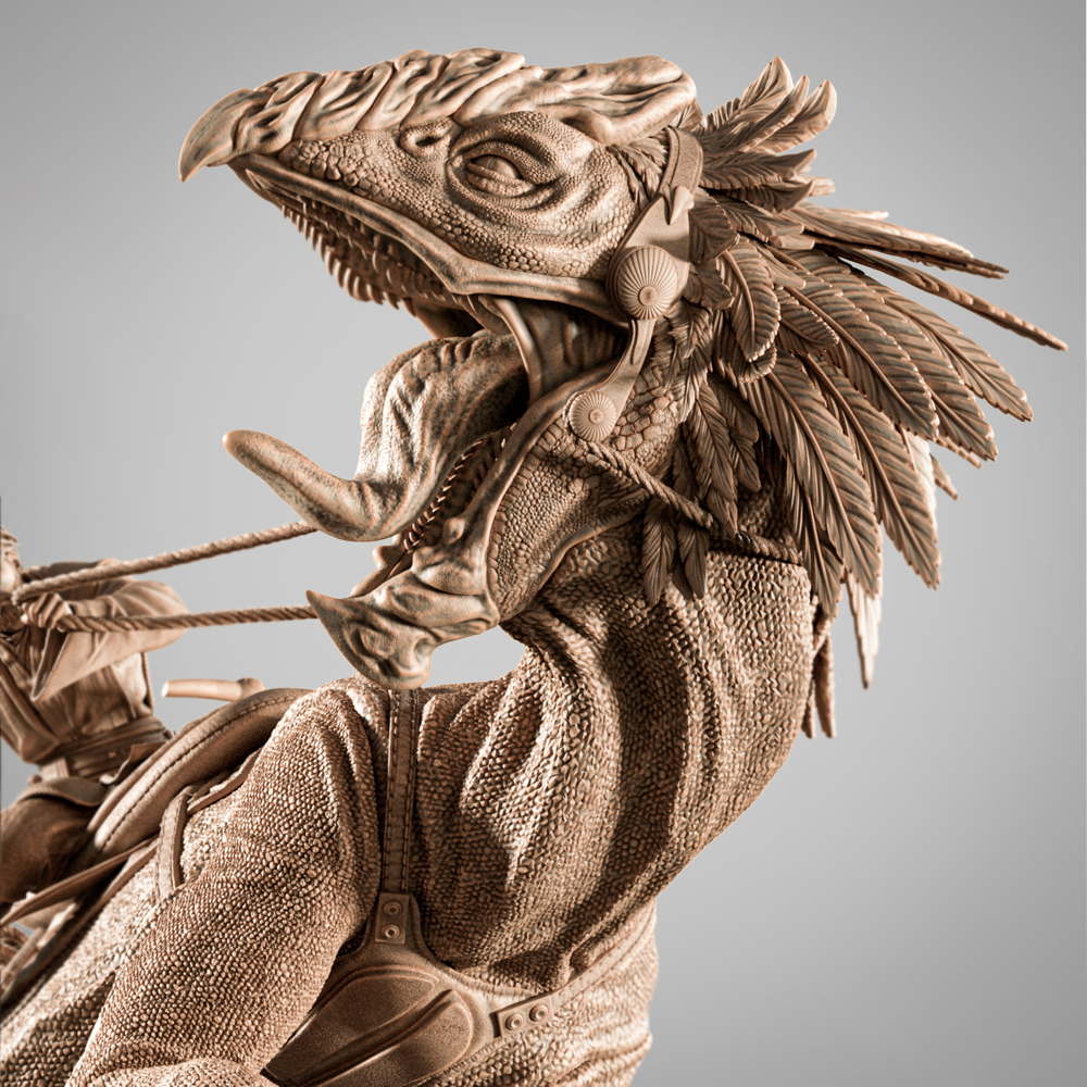 Obi Wan on Boga - Sculpture