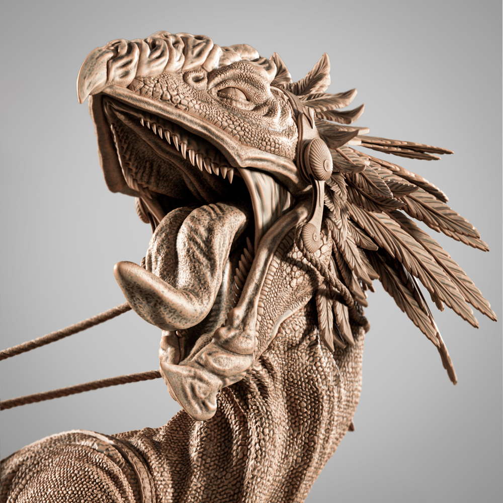 Obi Wan on Boga - Sculpture