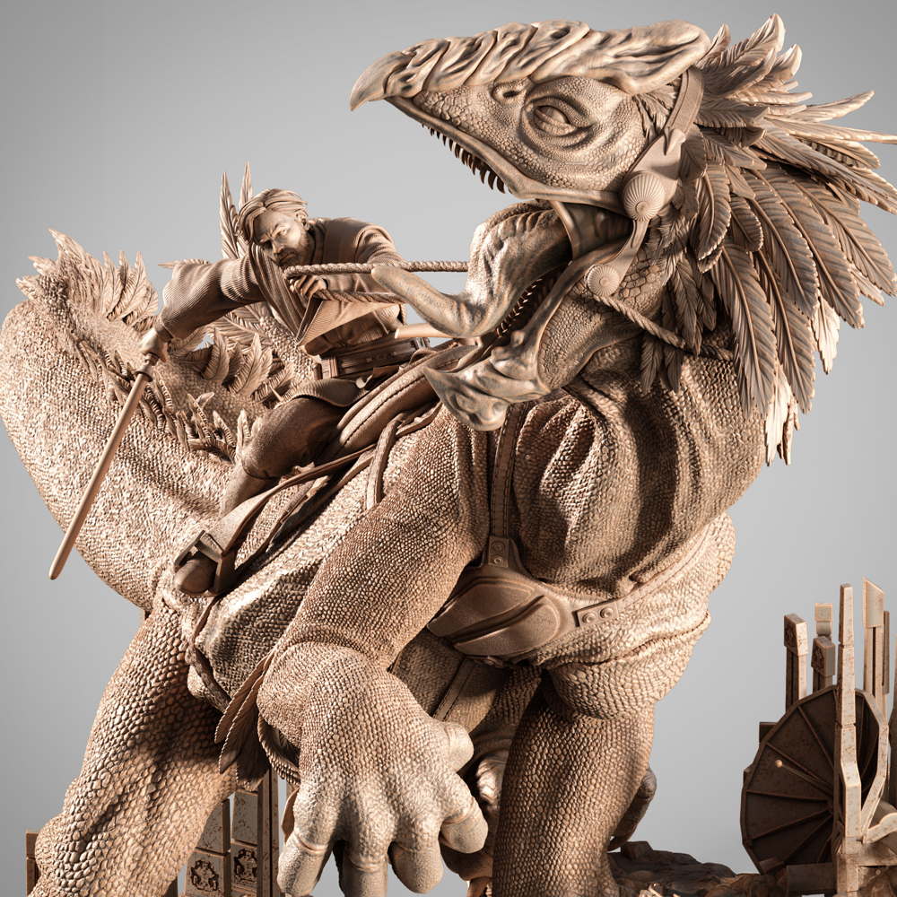 Obi Wan on Boga - Sculpture