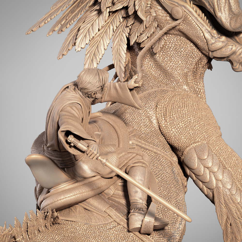 Obi Wan on Boga - Sculpture