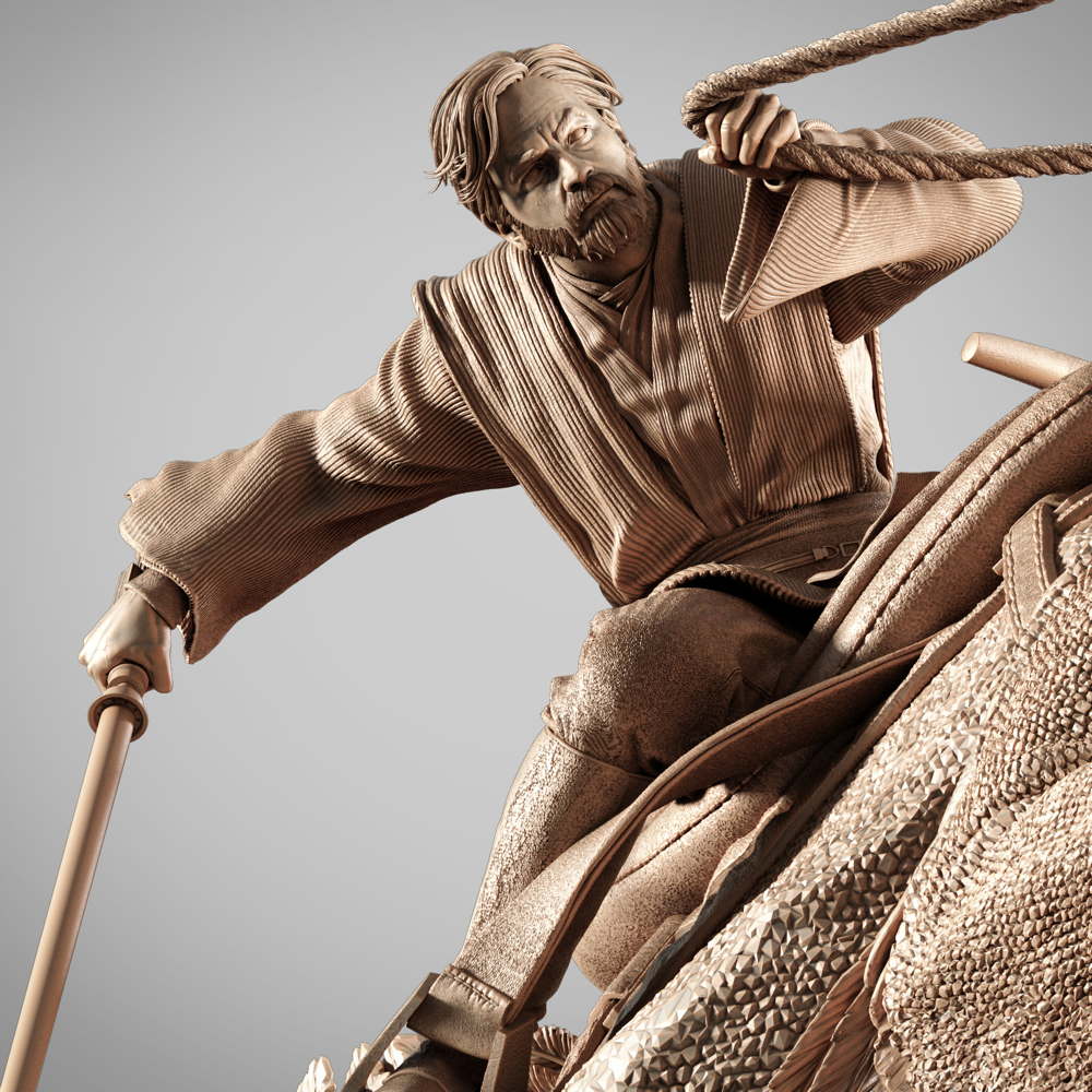 Obi Wan on Boga - Sculpture