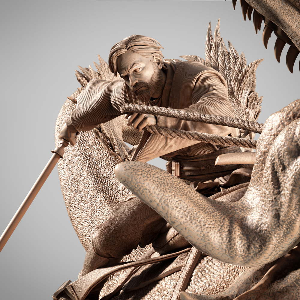 Obi Wan on Boga - Sculpture