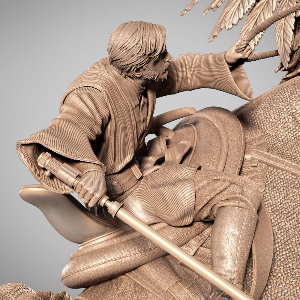 Obi Wan on Boga - Sculpture