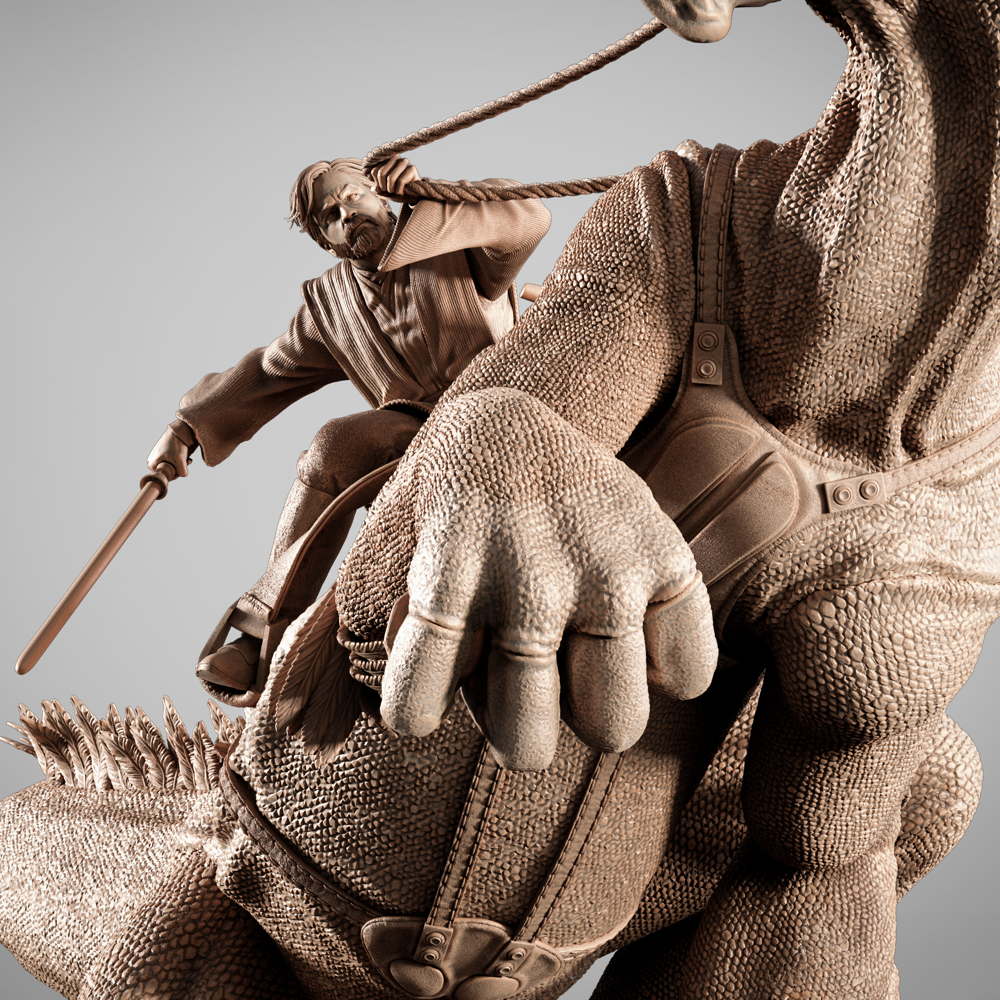 Obi Wan on Boga - Sculpture