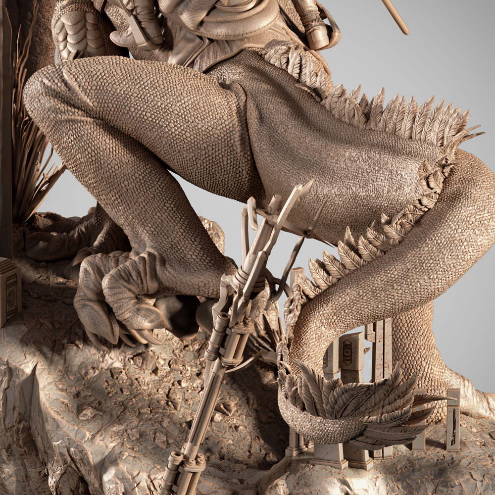 Obi Wan on Boga - Sculpture