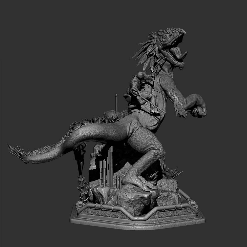 Obi Wan on Boga - Sculpture