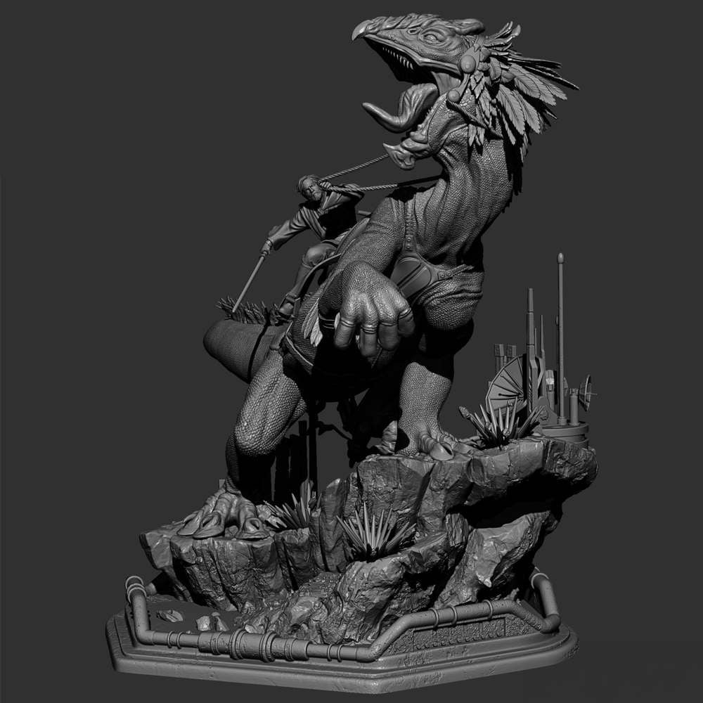 Obi Wan on Boga - Sculpture