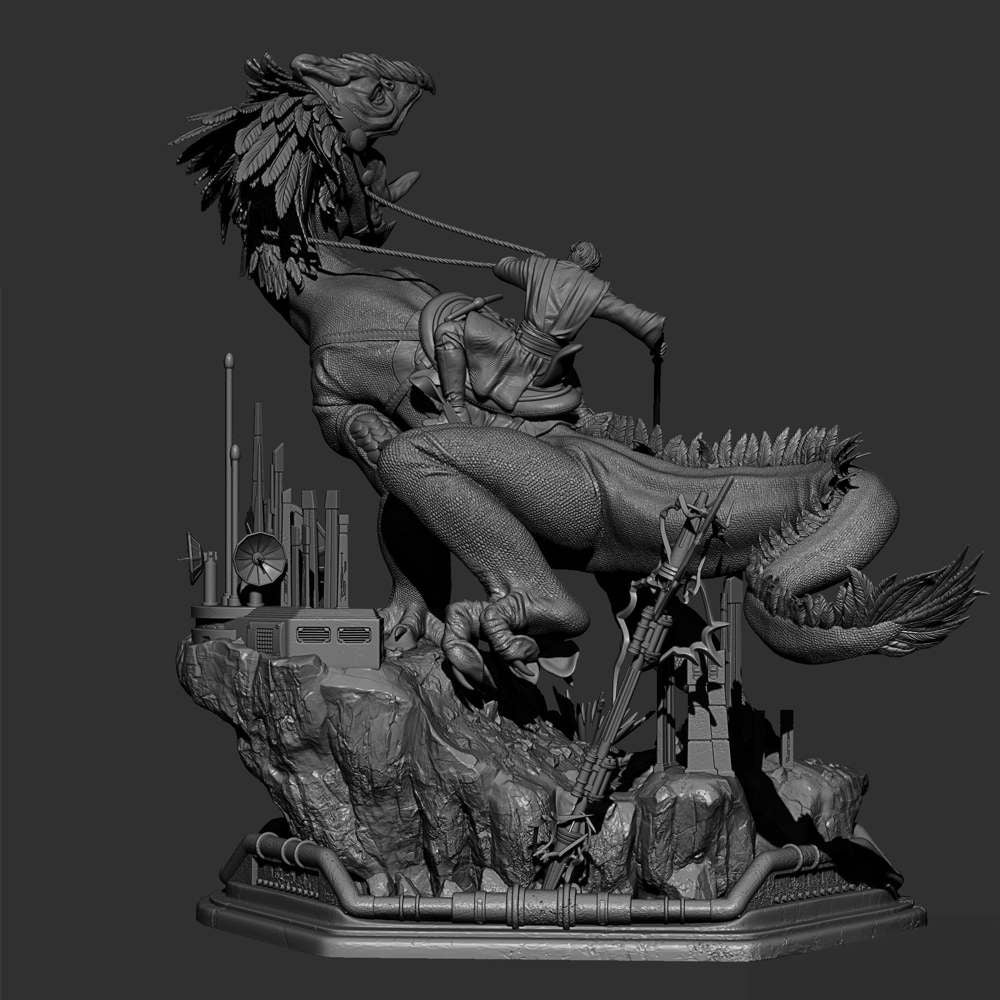 Obi Wan on Boga - Sculpture