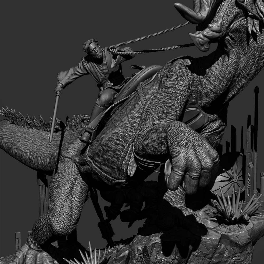 Obi Wan on Boga - Sculpture