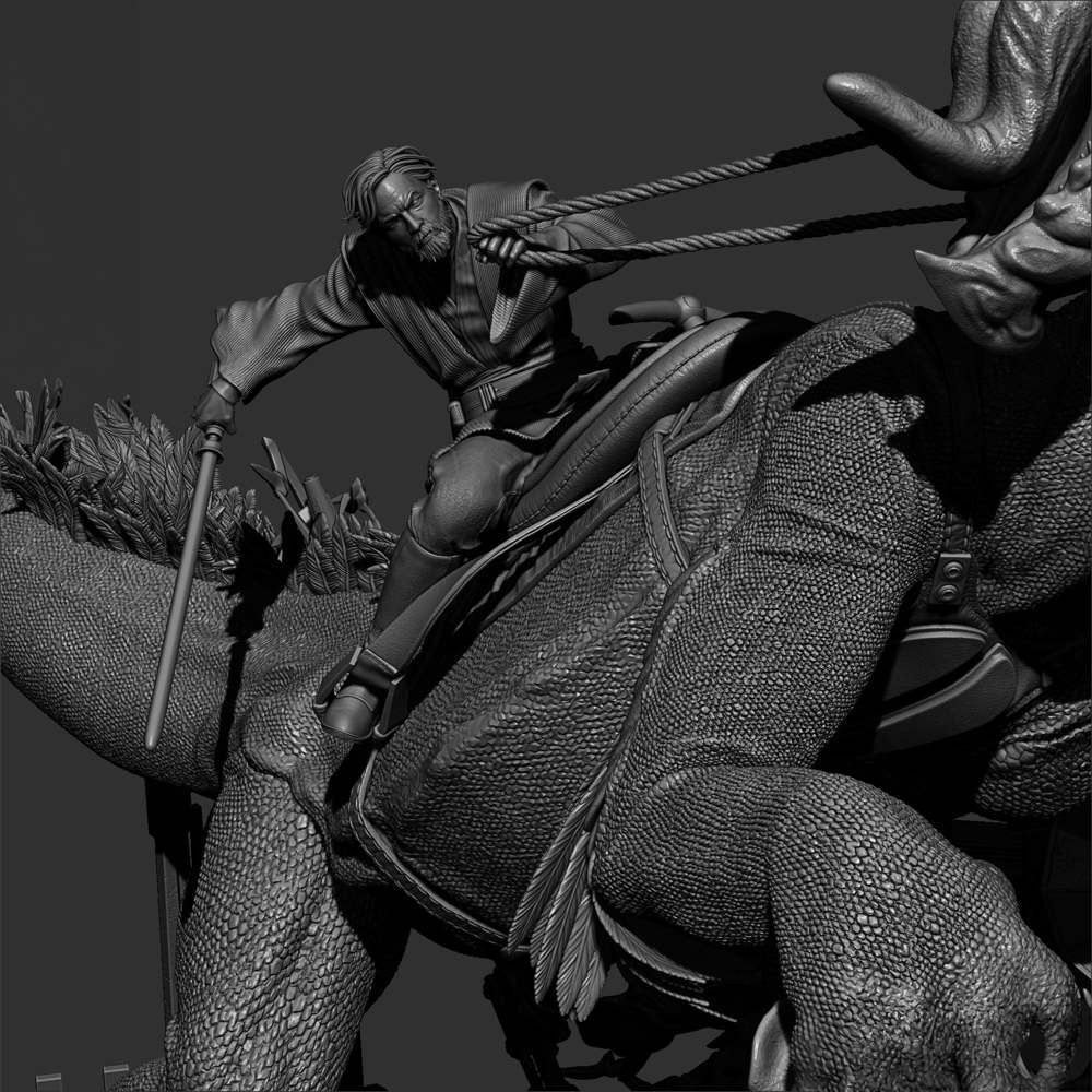 Obi Wan on Boga - Sculpture