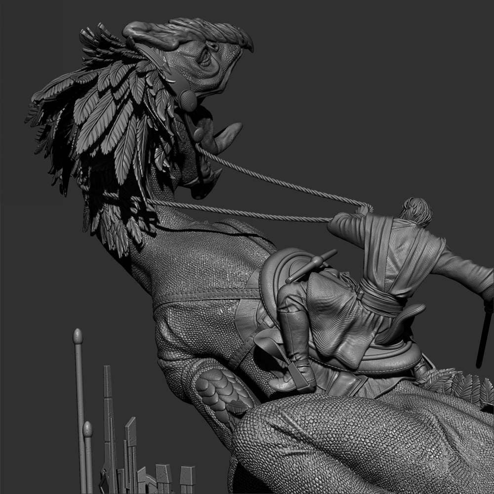 Obi Wan on Boga - Sculpture