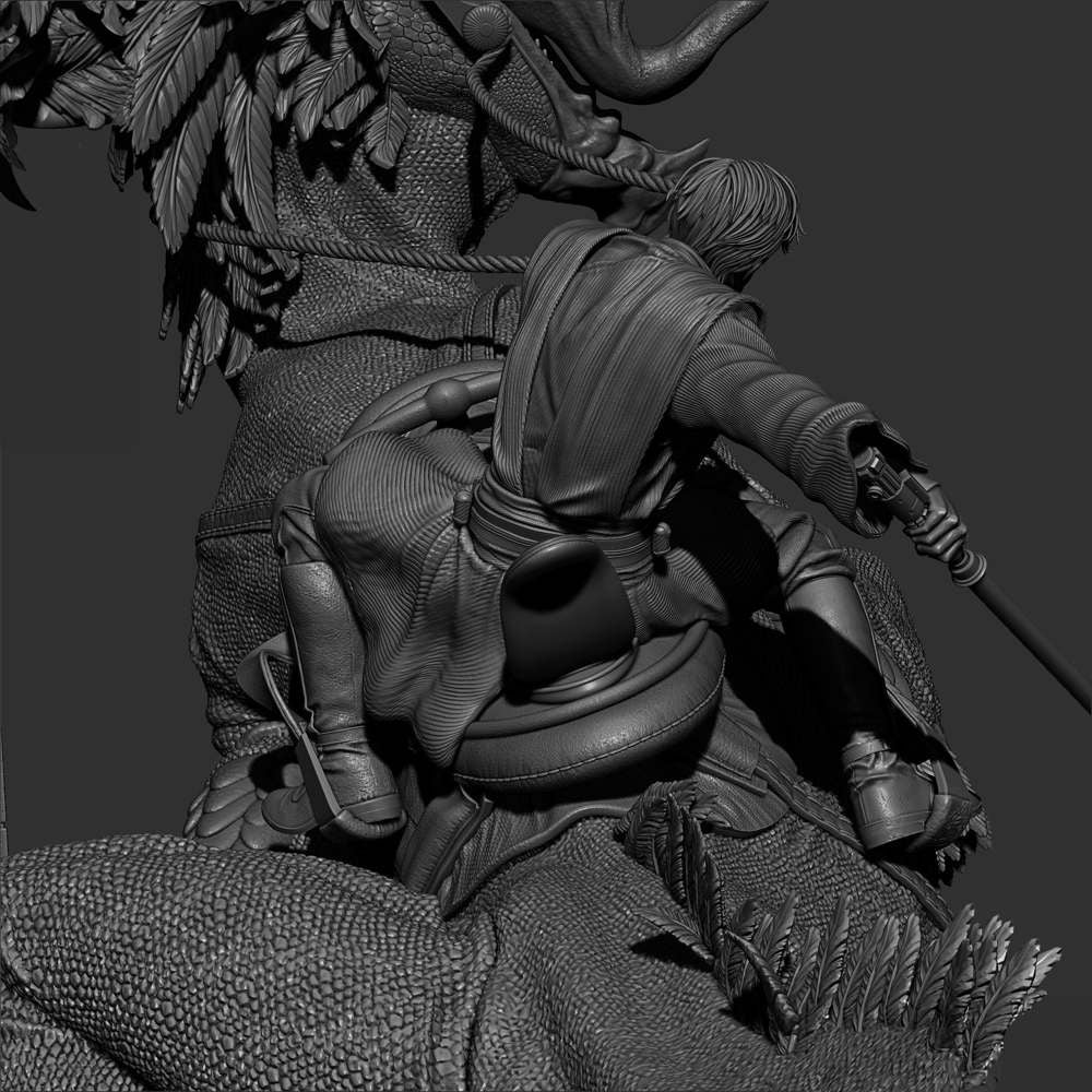 Obi Wan on Boga - Sculpture