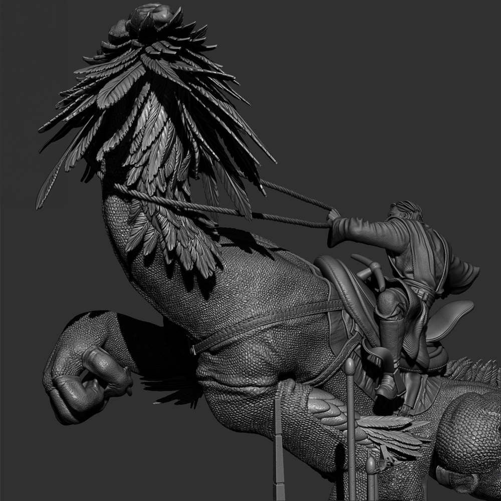 Obi Wan on Boga - Sculpture