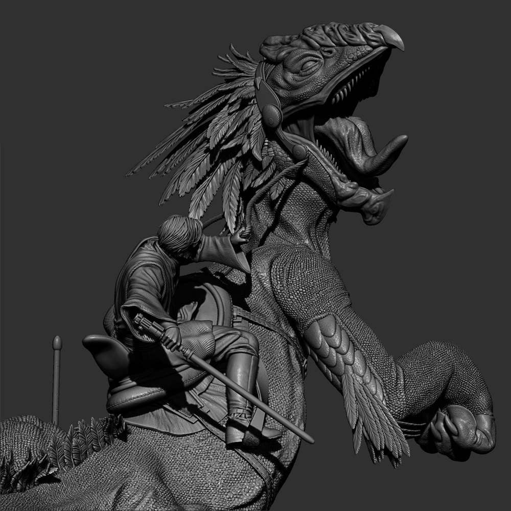 Obi Wan on Boga - Sculpture