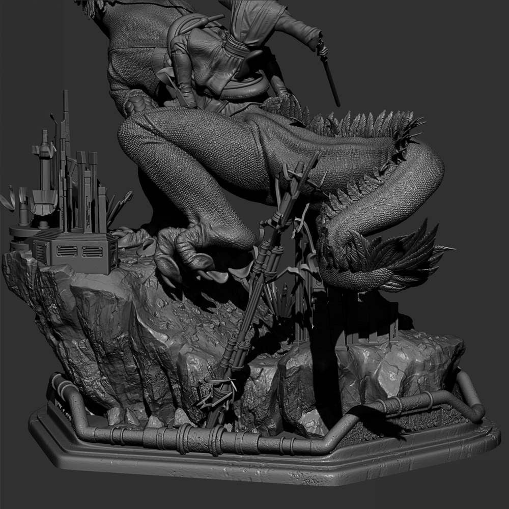 Obi Wan on Boga - Sculpture