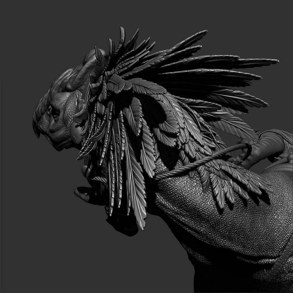 Obi Wan on Boga - Sculpture