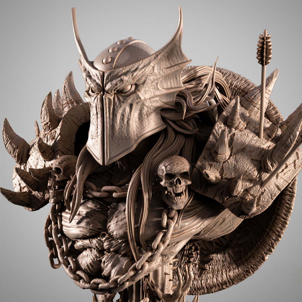 Dark Ages Spawn - Portrait Bust
