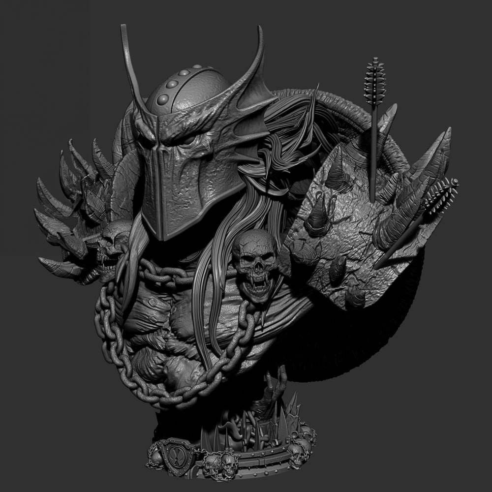 Dark Ages Spawn - Portrait Bust