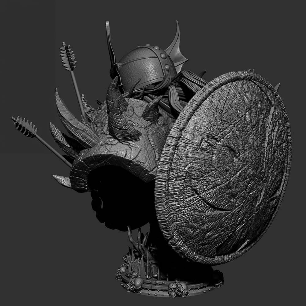 Dark Ages Spawn - Portrait Bust